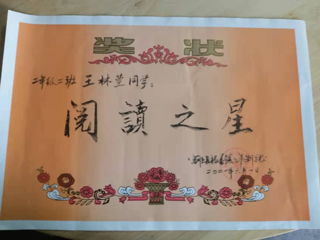 王林萱所获学习奖励3